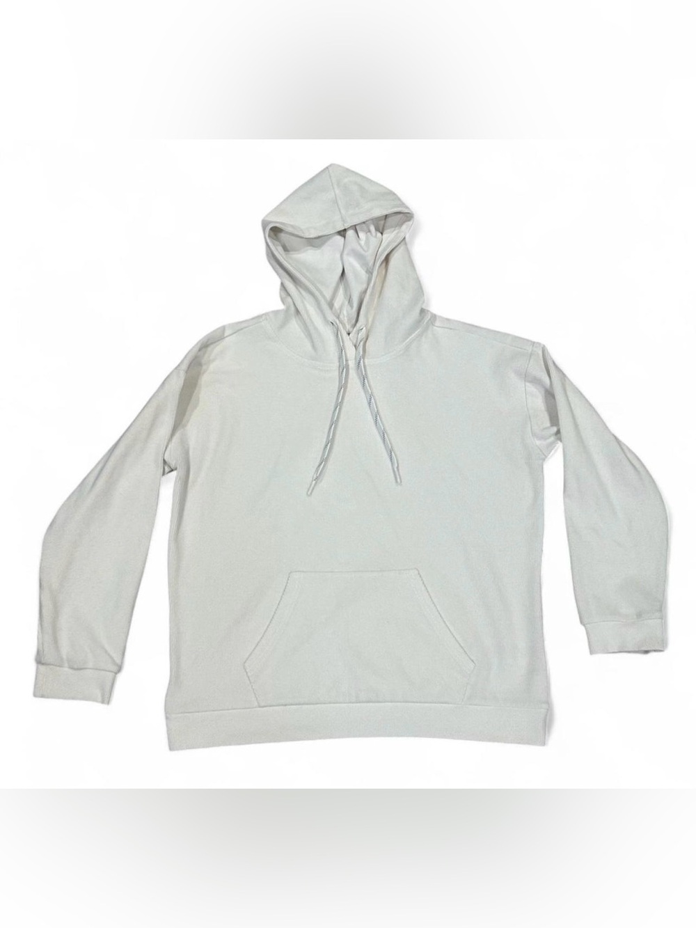 Marc New York Andrew Marc Women’s Ivory Textured Pullover Hoodie Size Medium